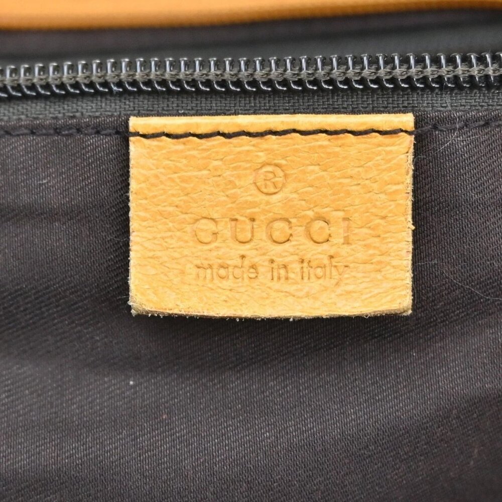 GUCCI GG Canvas Shoulder Tote Bag Leather canvas Yellow Italy 66CA368 - Picture 11 of 14